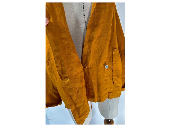 Autre Marque Top de lino Oska Naranja Marigold Óxido - vista 4