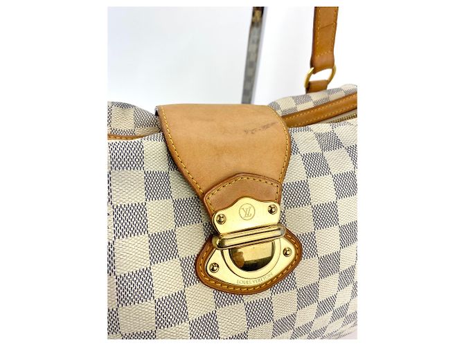 LOUIS VUITTON Stresa PM Borsa A Mano A Spalla Damier Azur Canvas N42220 Marrone - vista 2