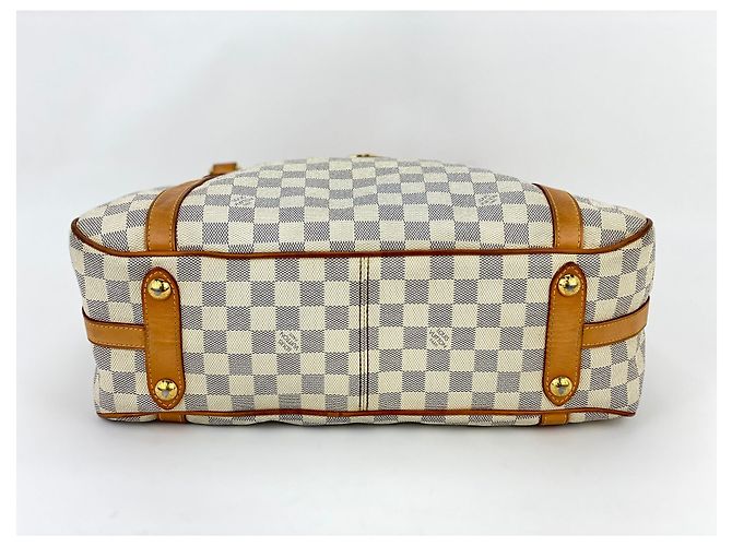 LOUIS VUITTON Stresa PM Borsa A Mano A Spalla Damier Azur Canvas N42220 Marrone - vista 5