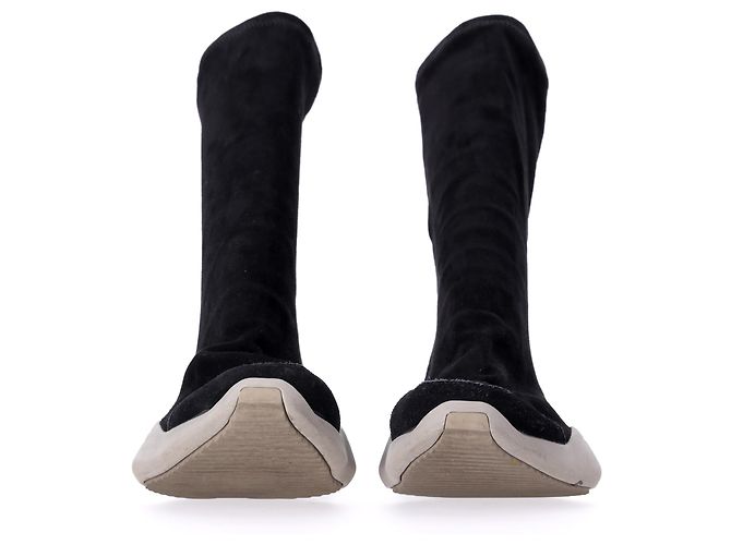 Scarpe da ginnastica Rick Owens x Adidas Sock Runner in pelle scamosciata nera Nero - vista 10