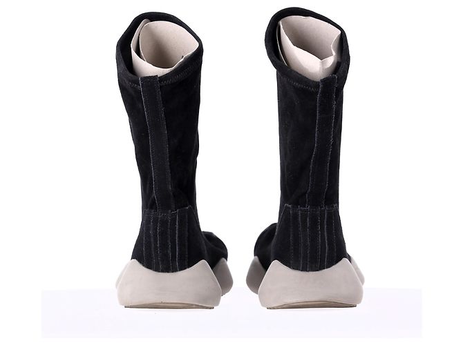 Scarpe da ginnastica Rick Owens x Adidas Sock Runner in pelle scamosciata nera Nero - vista 12