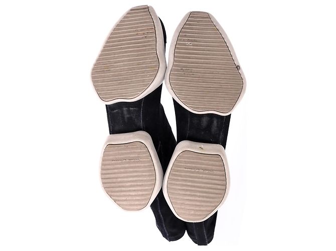 Scarpe da ginnastica Rick Owens x Adidas Sock Runner in pelle scamosciata nera Nero - vista 14