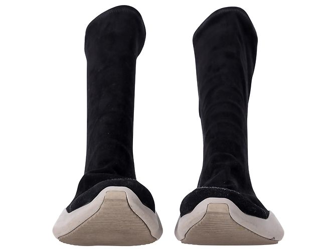 Scarpe da ginnastica Rick Owens x Adidas Sock Runner in pelle scamosciata nera Nero - vista 2