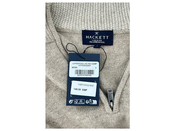 Hackett London Strickwaren T.International L Wolle Braun - Ansicht 5