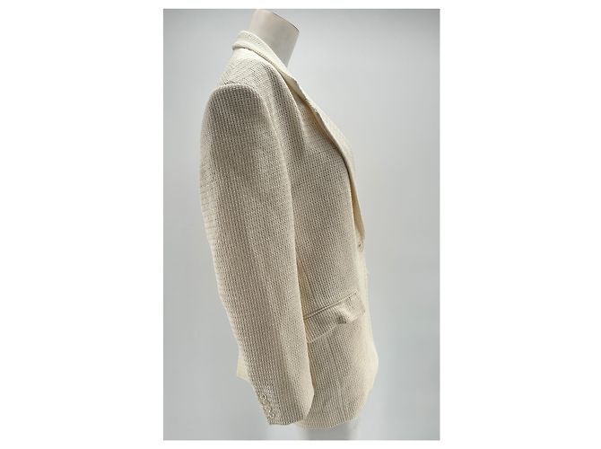 Chaquetas Magda Butrym T.FR 34 Algodón Beige - vista 3