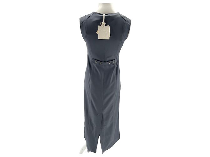Autre Marque Loulou Studio Kleider T.International S Wolle Grau - Ansicht 2