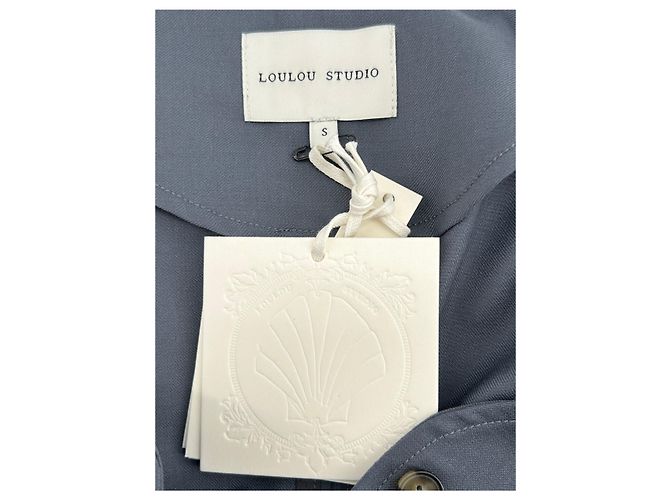 Autre Marque Loulou Studio Kleider T.International S Wolle Grau - Ansicht 5