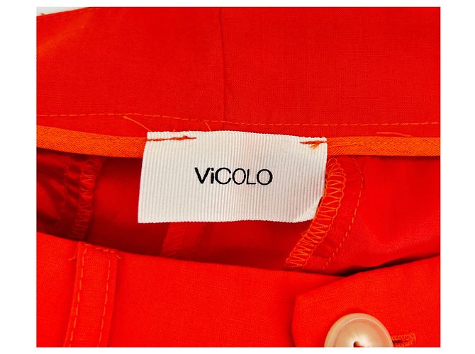Vicolo trousers T.International S Viscose Orange - view 3