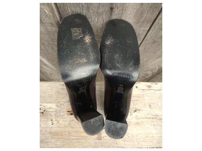 mocassini con tacco Jil Sander taglia 38 Marrone scuro - vista 5