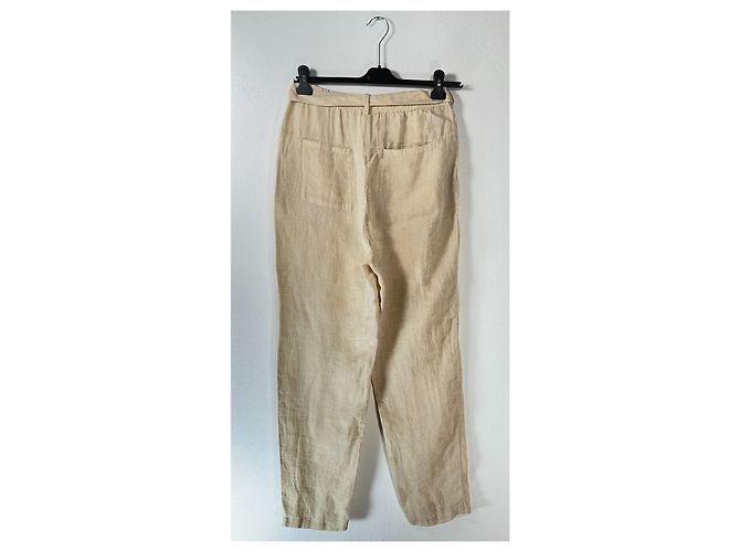 Humanoid Leinenhose Beige Größe S - Ansicht 4