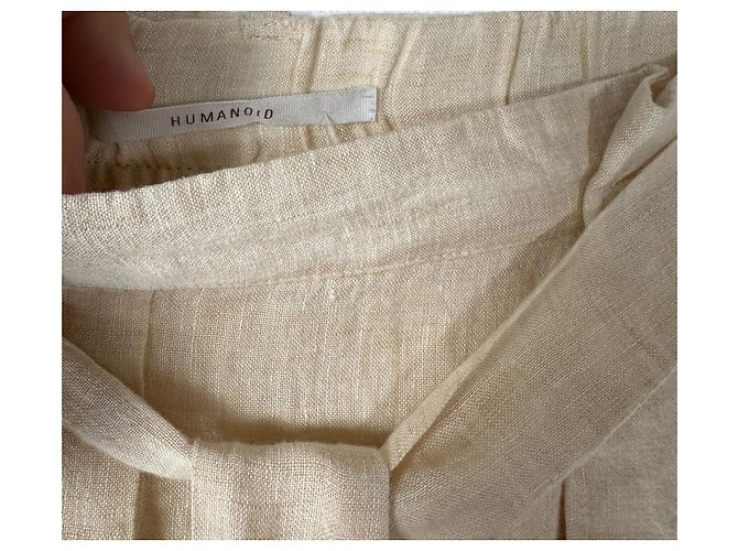 Humanoid Leinenhose Beige Größe S - Ansicht 6