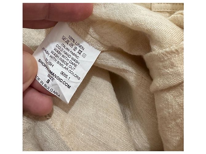 Humanoid Leinenhose Beige Größe S - Ansicht 7