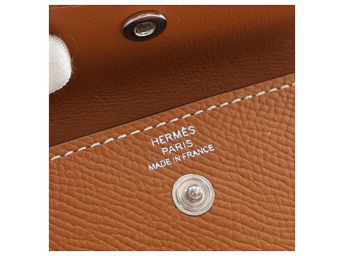 Cinturón con bolsillo Epsom Kelly marrón de Hermès 18 Castaño - vista 4