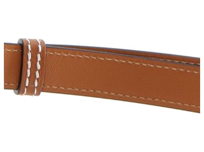 Cinturón con bolsillo Epsom Kelly marrón de Hermès 18 Castaño - vista 8