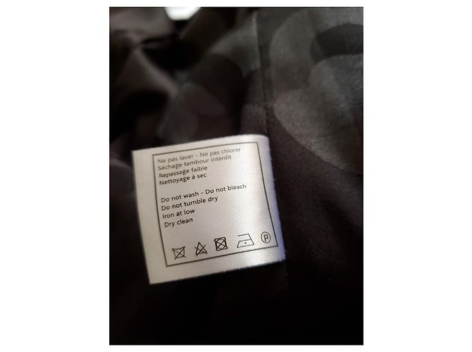 Cambon Chanel wool uniform jacket Black - view 8