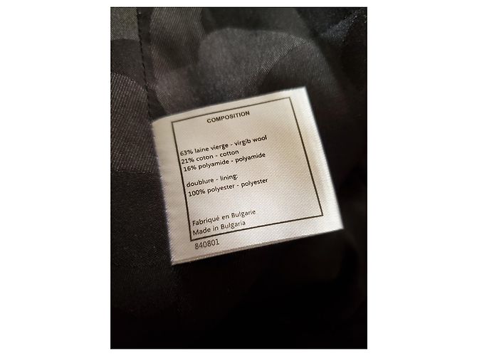 Cambon Chanel wool uniform jacket Black - view 9