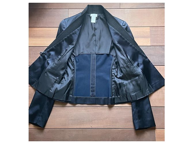 Philosophy Di Alberta Ferretti Silk Kimono Jacket Blue Black Navy blue Dark blue - view 6