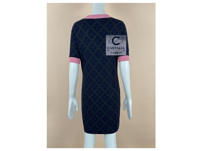 Chanel Nuevo vestido de cachemira Argyle de París Edimburgo. Multicolor - vista 2