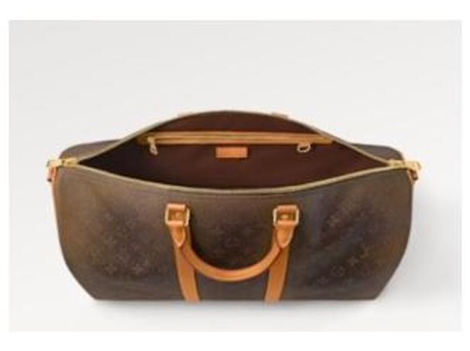 Abbesses Louis Vuitton LV Keepall 50 Bandouliere neu Braun - Ansicht 2