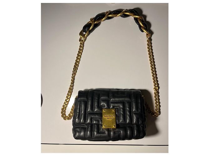 Mini bolso Balmain 1945 Negro - vista 9
