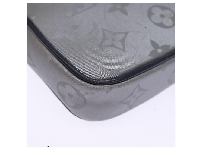 LOUIS VUITTON Monogram Satellite Alpha Clutch Bag Silver M44171 LV Auth 76789 Silvery - view 15