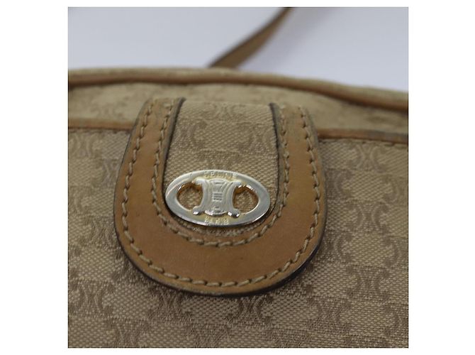 Céline CELINE Macadam Canvas Umhängetasche Canvas Beige Auth 76085 - Ansicht 10