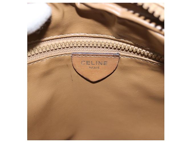 Céline CELINE Macadam Canvas Umhängetasche Canvas Beige Auth 76085 - Ansicht 17
