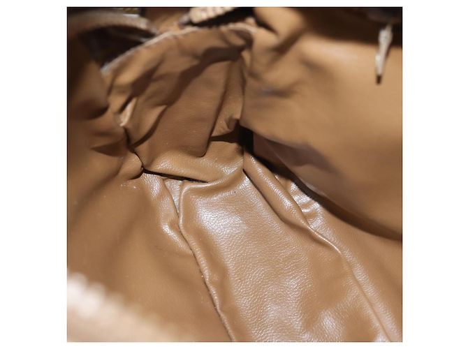 Céline CELINE Macadam Canvas Umhängetasche Canvas Beige Auth 76085 - Ansicht 19
