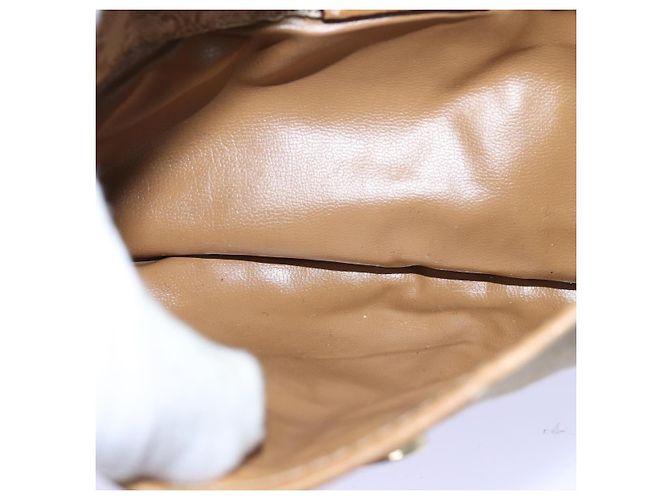 Céline CELINE Macadam Canvas Umhängetasche Canvas Beige Auth 76085 - Ansicht 21