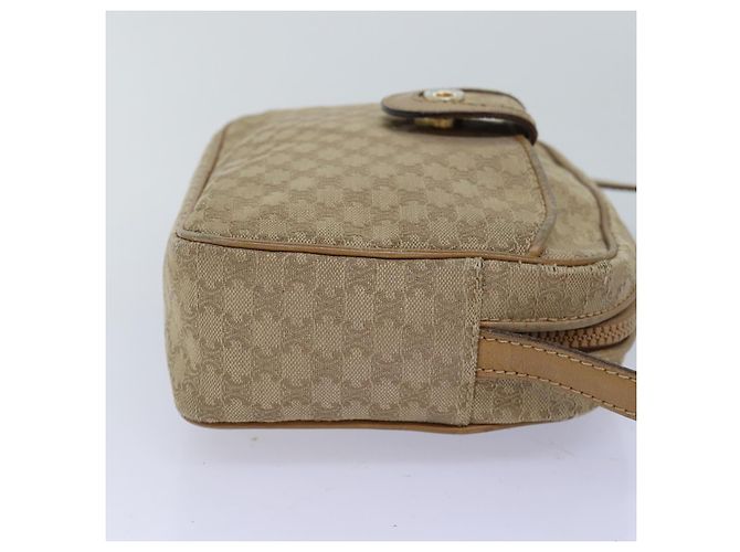 Céline CELINE Macadam Canvas Umhängetasche Canvas Beige Auth 76085 - Ansicht 4