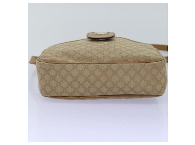 Céline CELINE Macadam Canvas Umhängetasche Canvas Beige Auth 76085 - Ansicht 5