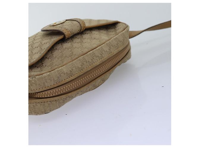 Céline CELINE Macadam Canvas Umhängetasche Canvas Beige Auth 76085 - Ansicht 6