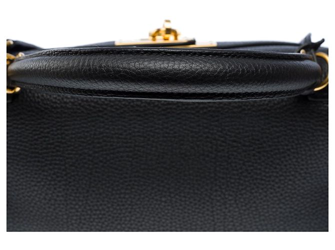 Hermès Sac HERMES Kelly 35 en Cuir Noir - 101952 - vue 9