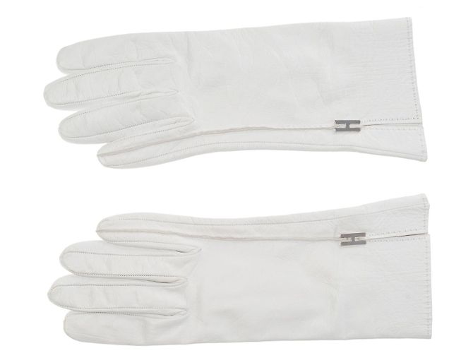 Hermès Accessorio HERMES in Pelle Bianca - 101967 Bianco - vista 3