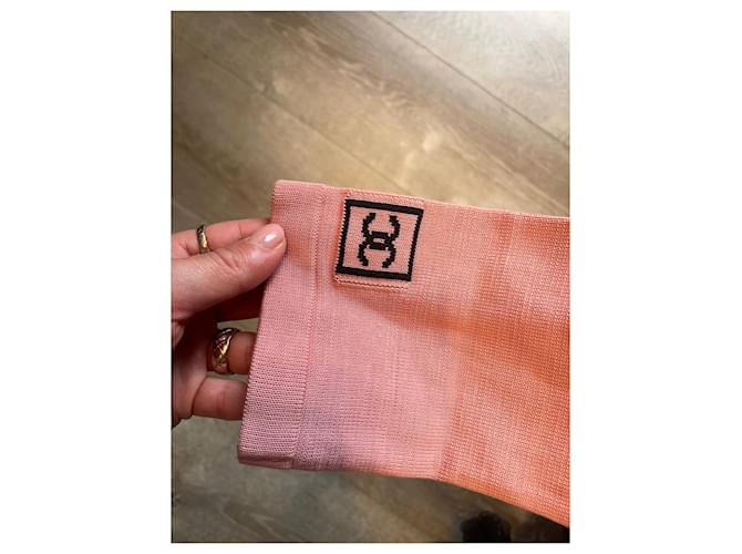 Chanel Malhas Preto Rosa - vista 8