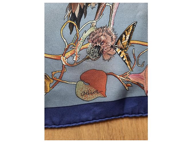 Hermès Carré/Foulard intitolato "Fauna e Flora del Texas" di Olivier Kermit Multicolore - vista 11