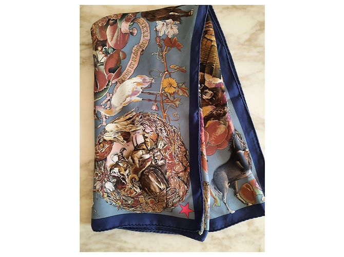 Hermès Carré/Foulard intitolato "Fauna e Flora del Texas" di Olivier Kermit Multicolore - vista 6