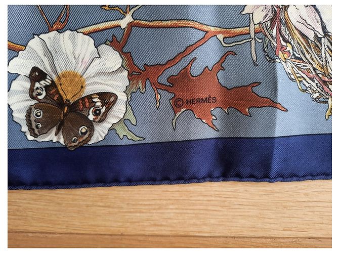 Hermès Carré/Foulard intitolato "Fauna e Flora del Texas" di Olivier Kermit Multicolore - vista 7
