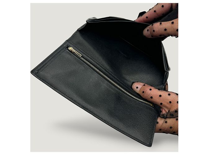 Béarn Hermès Cartera Bearn negra Negro - vista 10