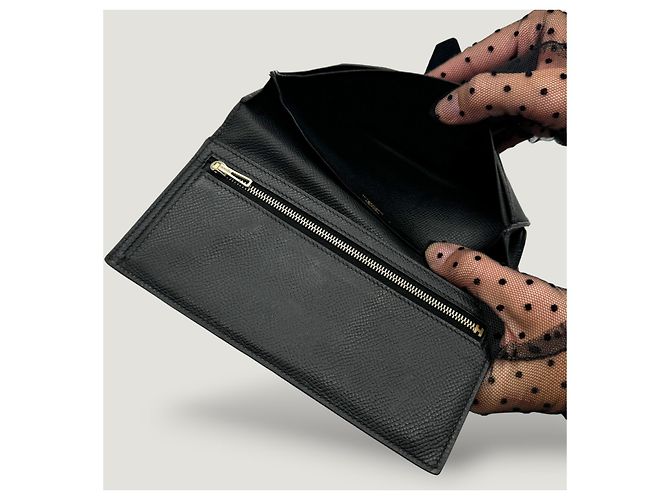 Béarn Hermès Cartera Bearn negra Negro - vista 11