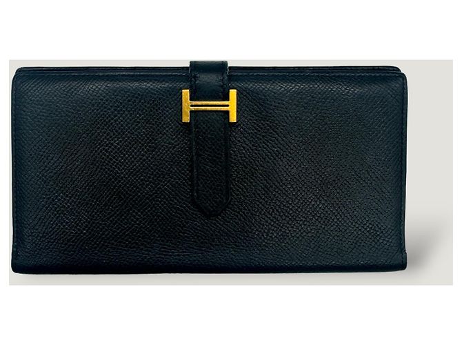Béarn Hermès Cartera Bearn negra Negro - vista 2