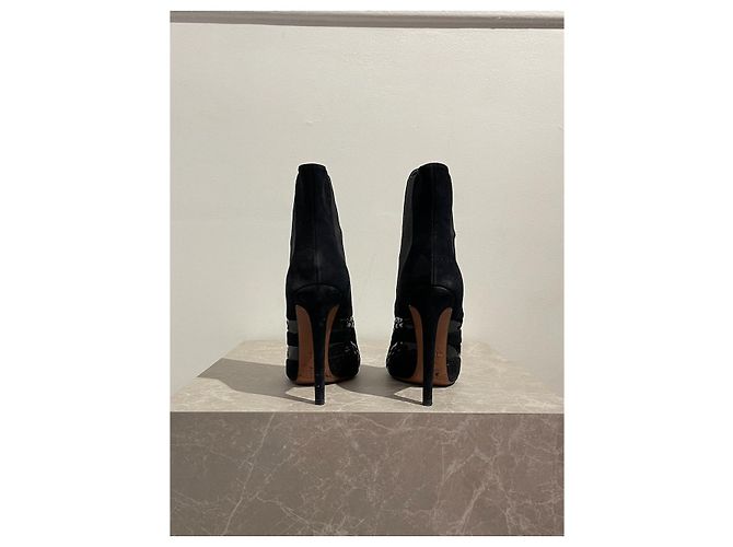Alaïa Botines ALAIA T.EU 37.5 de ante Negro - vista 4