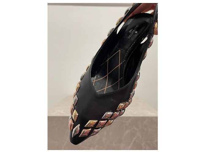 LOUIS VUITTON Absätze T.EU 36.5 Leder Schwarz - Ansicht 7