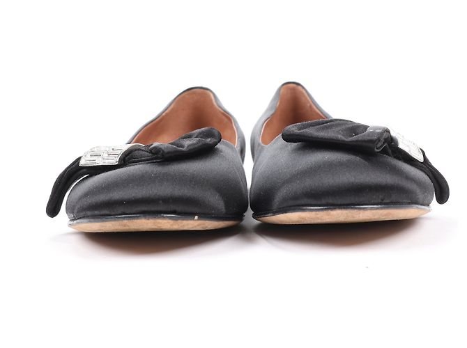 Giuseppe Zanotti Schwarze Ballerinas mit Schleife in Größe 37 EU - Ansicht 5