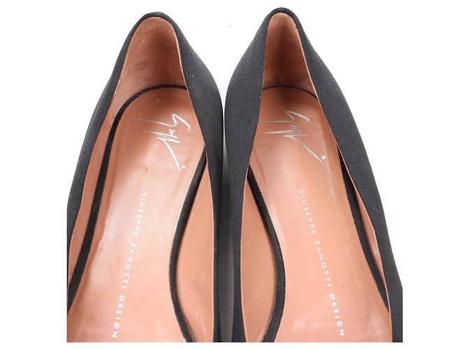 Giuseppe Zanotti Schwarze Ballerinas mit Schleife in Größe 37 EU - Ansicht 6