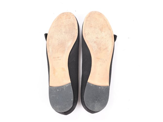 Giuseppe Zanotti Schwarze Ballerinas mit Schleife in Größe 37 EU - Ansicht 9