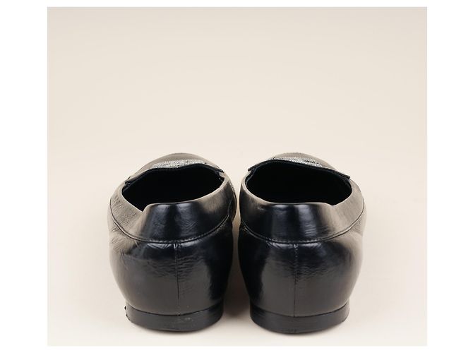 Timeless Chanel Mocassini CC 37.5 Nero - vista 3