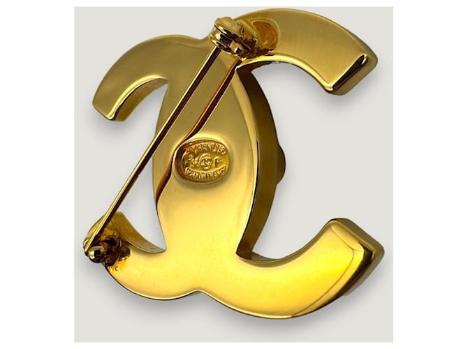 Spilla CHANEL CC Turnlock D'oro - vista 6