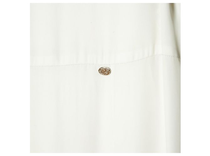 Chanel PE2011 Kleid FR38 Weiß Viskose Minimal Kleid US8 - Ansicht 2
