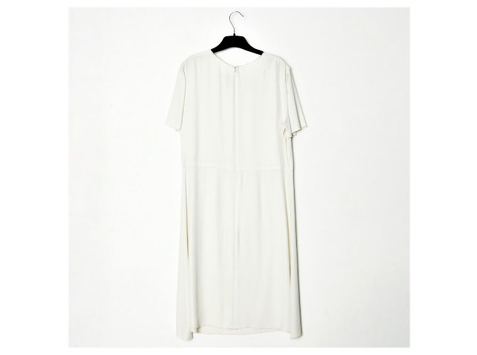 Chanel PE2011 Kleid FR38 Weiß Viskose Minimal Kleid US8 - Ansicht 3